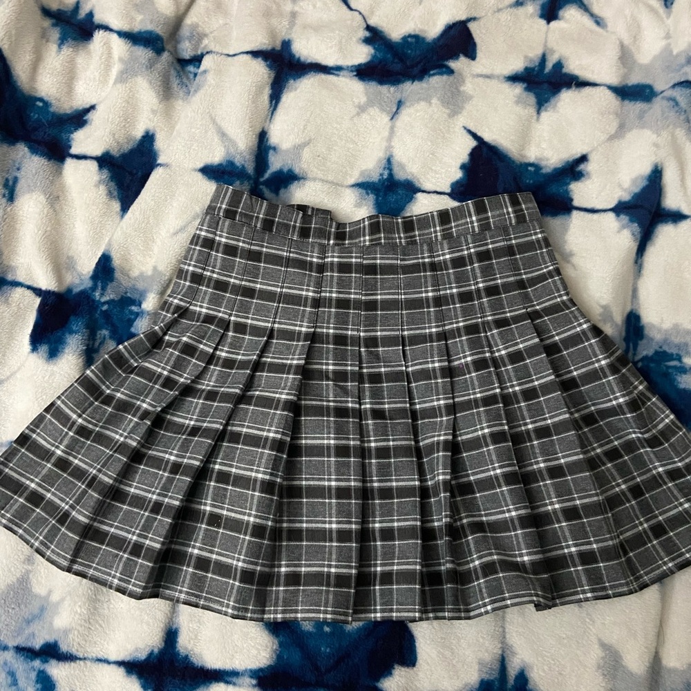 Pleated Plaid Skirt/School Skirt
